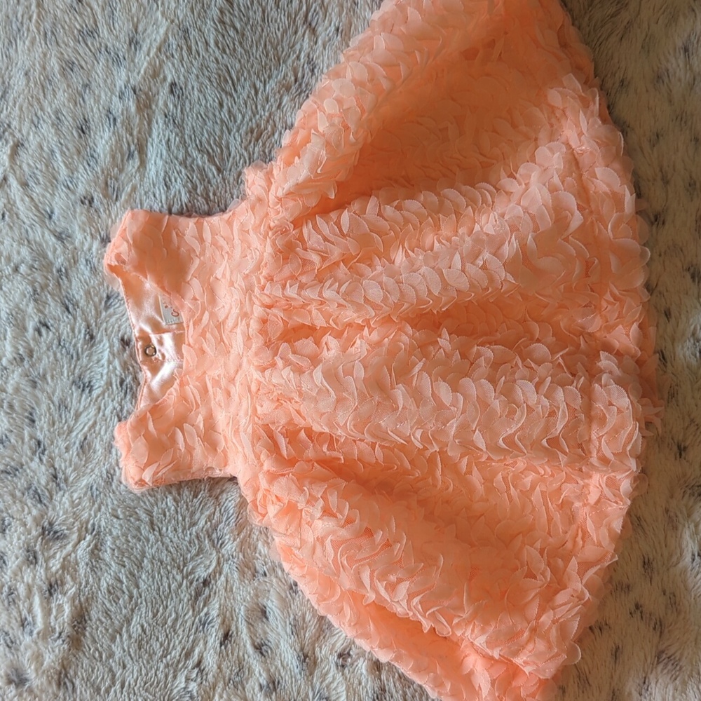 Cat & Jack Coral Easter Dress size 3-6 months
